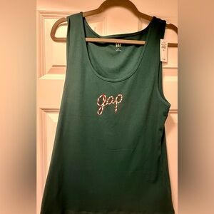 GAP Dark Green Women's Tank Top